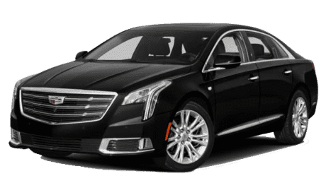 Black chauffeured sedan